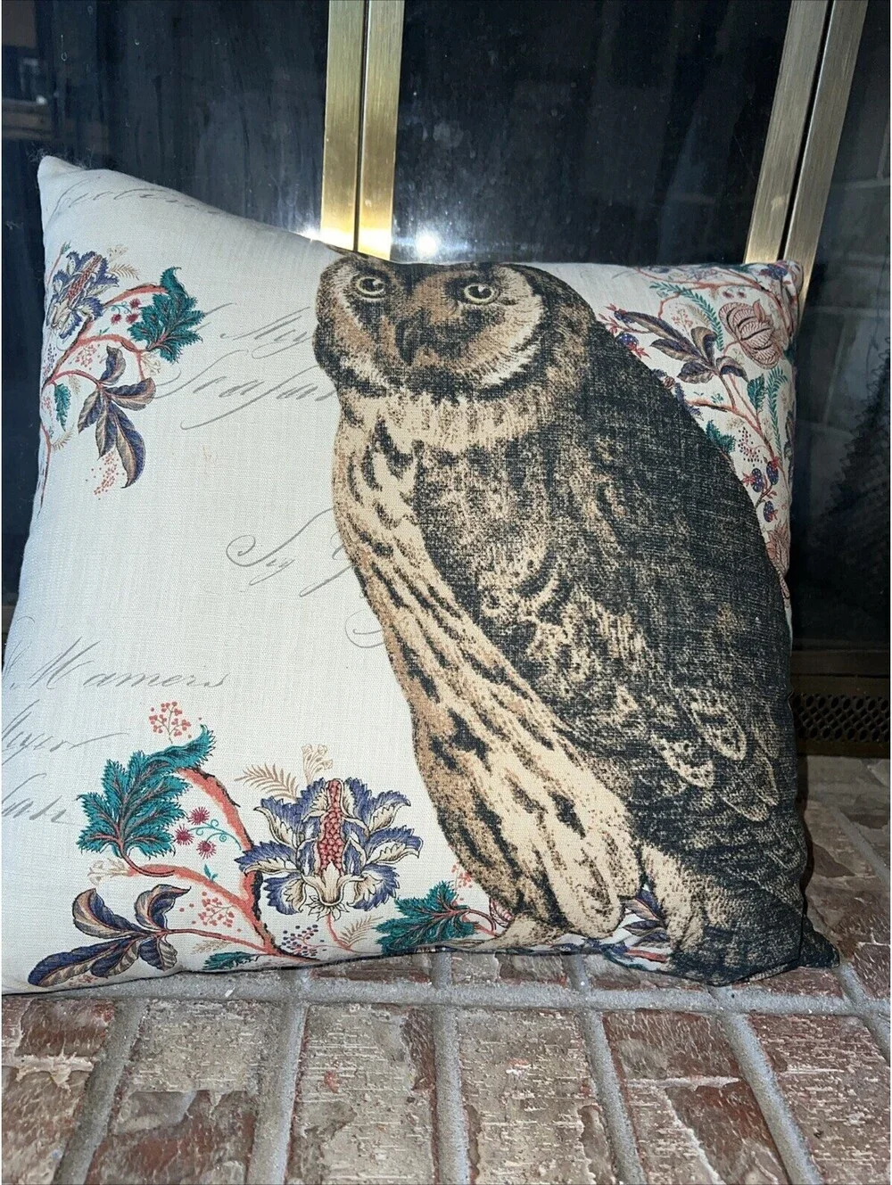 Owl Decorative Pillow  18x 18